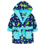 Personalised Baby Dinosaur Print Robe