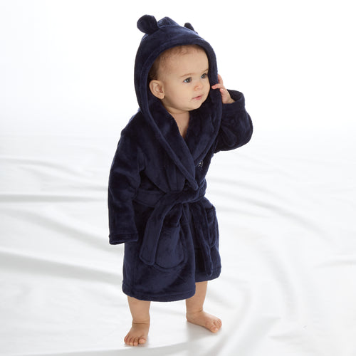 Baby Bear Ears Navy Robe