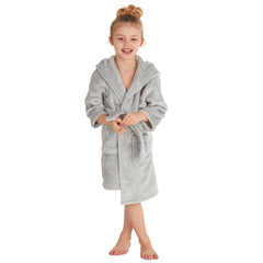 Girls Bear Ears Grey Robe