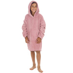 Boys Blush Pink Plain Oversized Blanket Hoodie