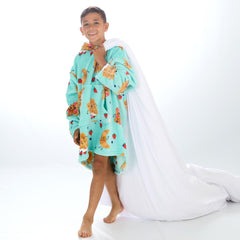 Boys Brunch Print Oversized Blanket Hoodie