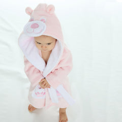 Baby Novelty Teddy Bear Pink Robe