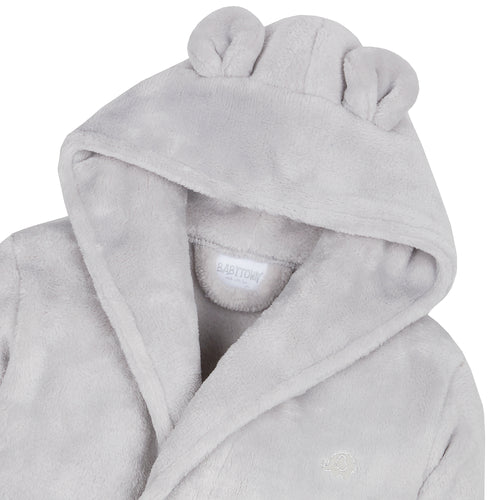 Baby Bear Ears Grey Robe