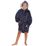 Girls Celestial Print Oversized Blanket Hoodie