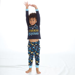 Infant Chanukah Theme Pyjamas Sets Navy	