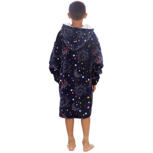 Boys Celestial Print Oversized Blanket Hoodie