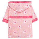 Girls Swan Pink Robe