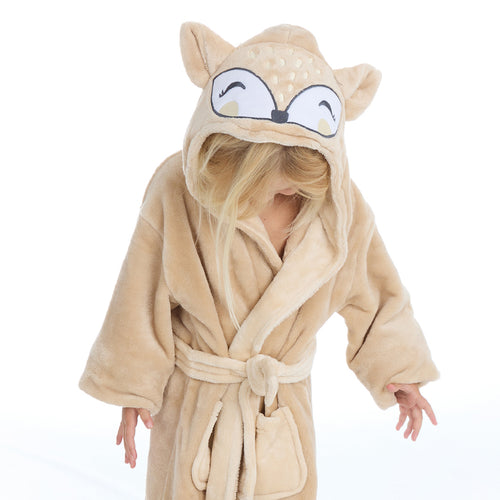 Girls Fox Beige Robe