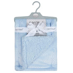 Baby Wavy Sherpa Blue Blanket