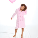 Girls Solid Rose Robe