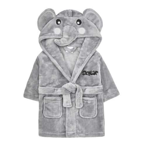 Personalised Baby Elephant Robe