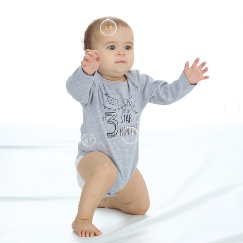 Milestone 3 Pack Long Sleeve Bodysuits