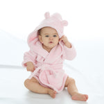 Baby Pink Bunny Robe and Comforter Set