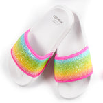 Girls Sparkly Rainbow Sliders