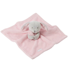 Personalised Baby Girls Pink Bunny Comforter