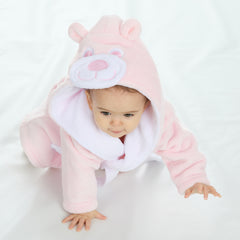 Baby Novelty Teddy Bear Pink Robe