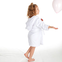 Girls Bear Ears White Robe