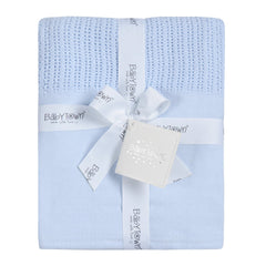 Baby Girls Boys Cellular Blanket 70 x 105cm Sky Blue