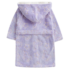 Girls Glow In the Dark Unicorn Purple Robe