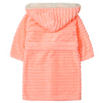 Girls Corded Coral Robe