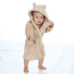 Baby Bear Ears Beige Robe