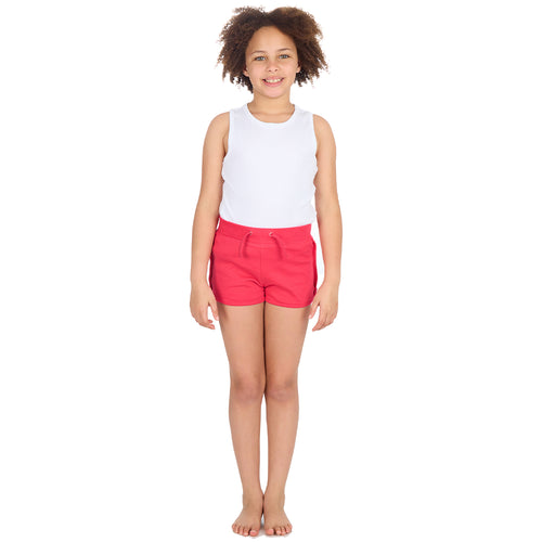 Girls 100% Cotton Jersey Summer Shorts Pink