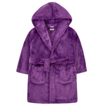 Girls Solid Purple Robe