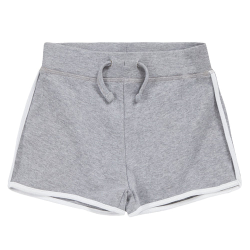 Girls 100% Cotton Sport Summer Shorts Grey