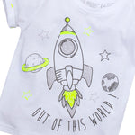 Boys Space Rocket T-Shirt And Joggers Set