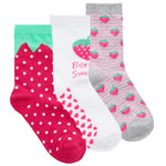 Fruit Themed Crew Socks 9 Pairs