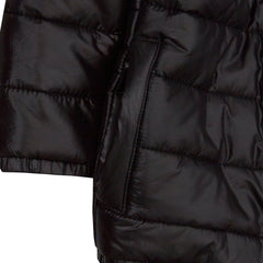 Boys Black Hooded Puffer Jacket