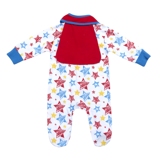 Baby Comics Superhero Sleepsuit and Bib 3 Piece Set