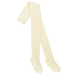 Girls Cream Diamond Pattern Tights 3 Pairs