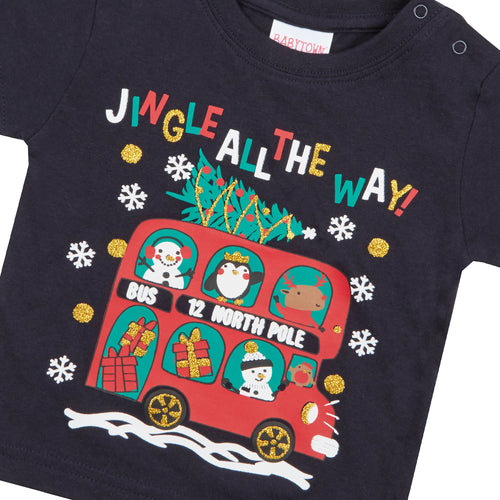 Baby Girls Boys Jingle All The Way Novelty T-Shirt