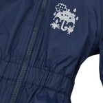 Childrens Unisex Waterproof Puddlesuit Rain All In One Set Navy