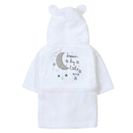 Baby White Robe and Bamboo Swaddles Set