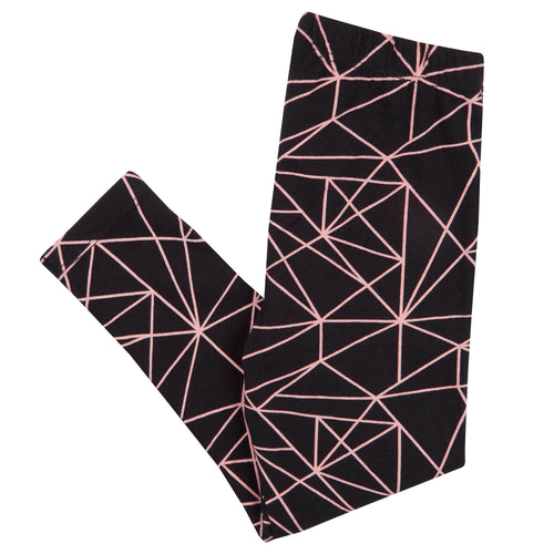 Girls Geometric T-Shirt and Leggings Outfit