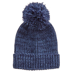 Boys Navy Knitted Winter Hat with Pom Pom