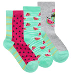 Fruit Themed Crew Socks 9 Pairs