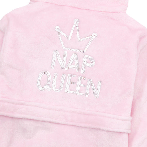 Girls Nap Queen Pink Robe