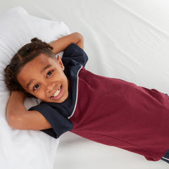 Boys Cut & Sew Burgundy Pyjama Set