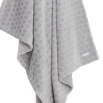 Baby Girls Boys Grey Circle Textured Blanket 