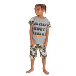 Boys Adventure Grey Camo Pyjama Set