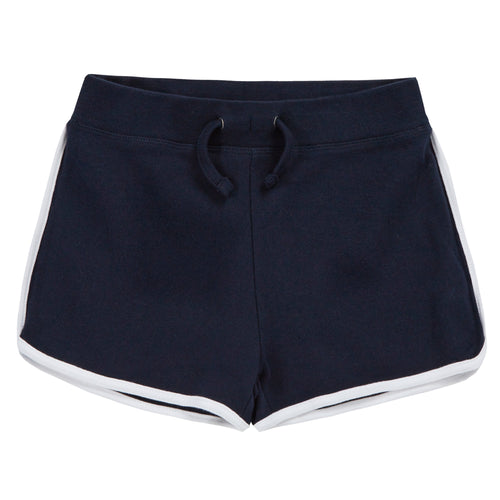 Girls 100% Cotton Sport Summer Shorts Navy