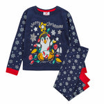 Girls Christmas Penguin Pyjama Set 