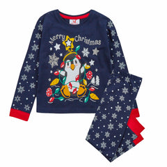 Boys Christmas Penguin Pyjama Set 