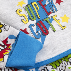 Baby Boys Comics Superhero Sleepsuit 4 Piece Set