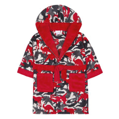 Boys Dinosaur Camo Robe