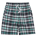 Boys Woven Check Pyjama Shorts Green