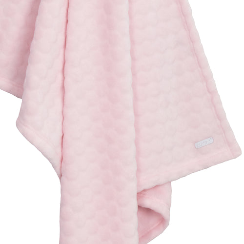 Baby Girls Pink Circle Textured Blanket